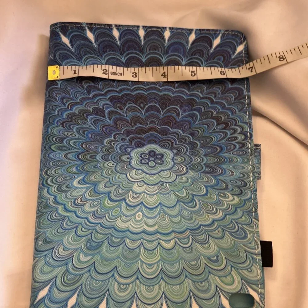 Ipad Tablet Case Cover Protector Turquoise To Dark Blue Geometric Pattern